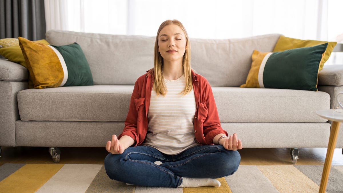 Woman meditating