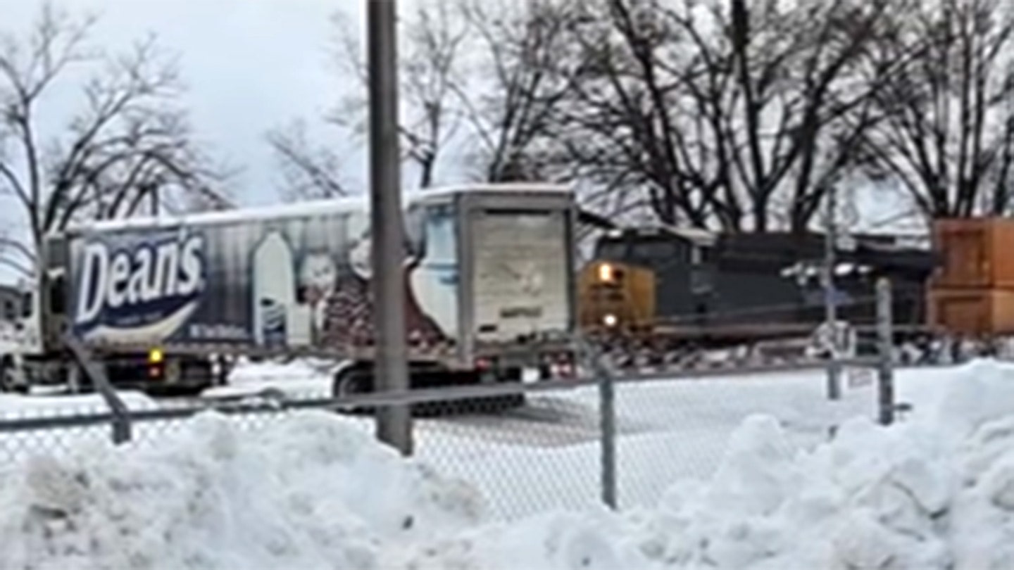 Train's Terrifying Crash into Milk Truck: A Bystander's Shocking Account