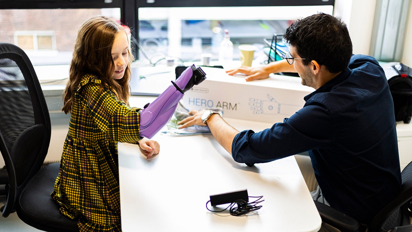 girl gets bionic arm