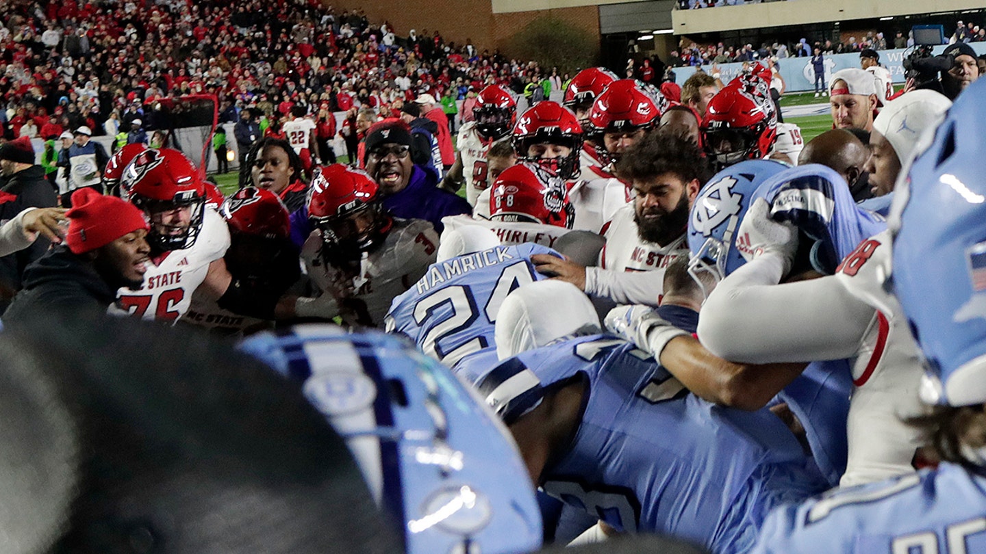 nc state unc fight