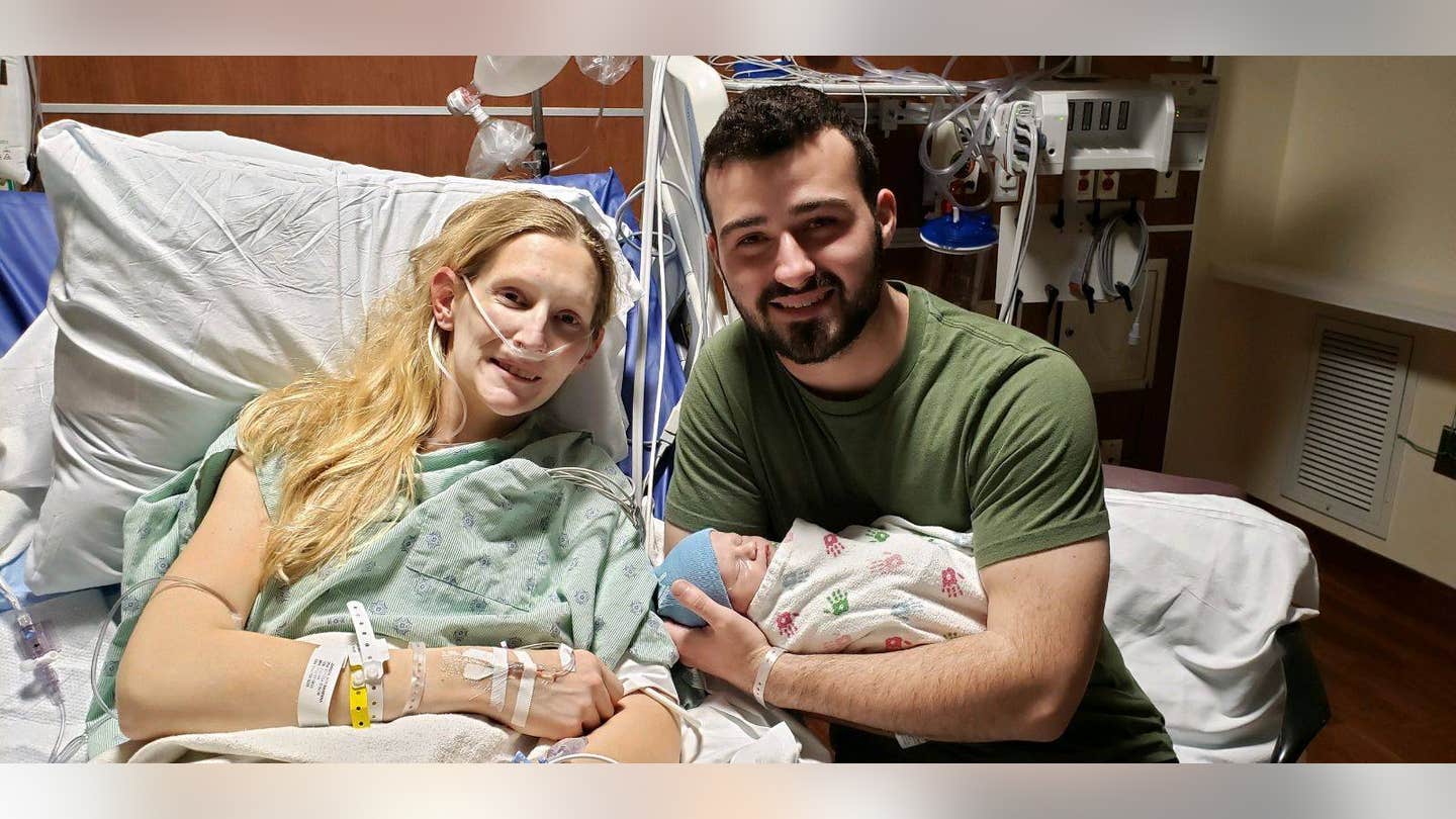 post birth family photo