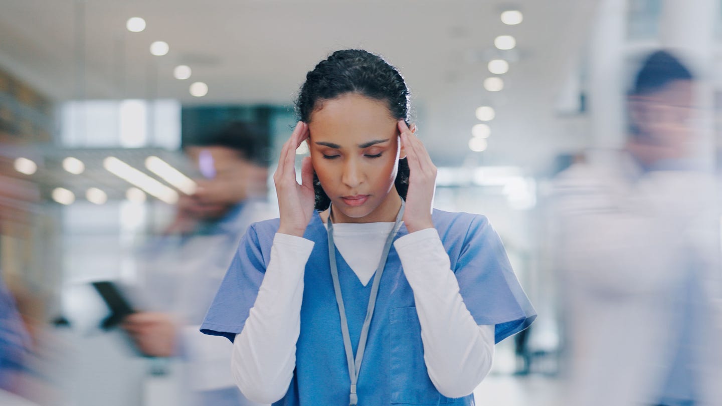 stressed busy woman