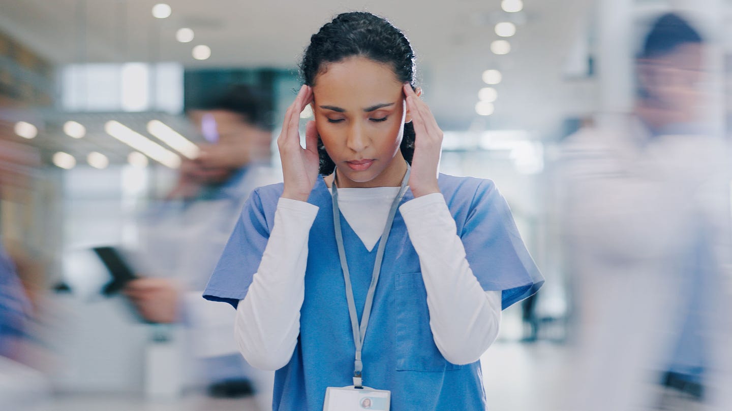 stressed busy woman