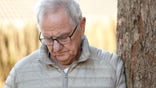 Senior man depressed