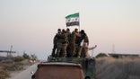 Rebel forces seized Mengh Airbase and the city of Tel Rifaat in the Aleppo countryside on December 1, 2024, following clashes with the Syrian Democratic Forces (SDF) and Syrian regime forces. (Photo by Rami Alsayed/NurPhoto via Getty Images)