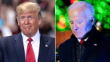Left: President Donald Trump in 2019; Right: President Joe Biden