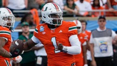 Miami's Cam Ward opts out of bowl game in 2nd half after setting TD record, ignites social media debate
