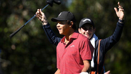 Charlie Woods, 15, makes first ever hole-in-one at PNC Championship 