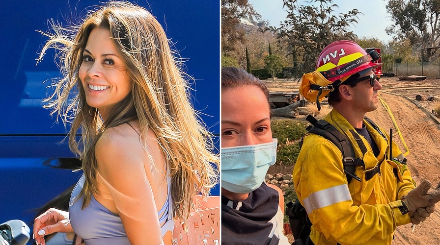 Brooke Burke keeps a fire box on hand at her Malibu home in preparation for wildfires