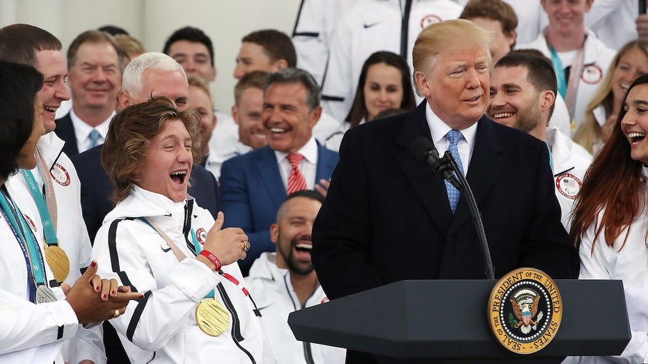 Trump leading LA Olympics planning with IOC president after infamous interaction in first term