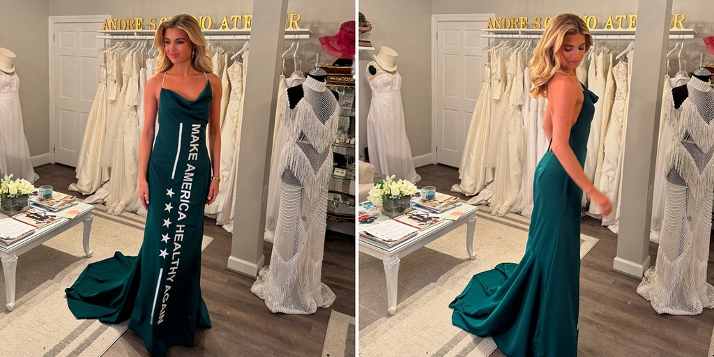 Miss America Abbie Stockard wore 'MAHA' dress designed by Andre Soriano to  inaugural ball