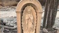 A statue of The Virgin Mary remained amid  ash and rubble after wildfires destroyed a southern California family's home of 37 years. - Fox News