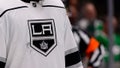 Mar 2, 2022; Dallas, Texas, USA; A view of the Los Angeles Kings logo during the game between the Los Angeles Kings and the Dallas Stars at the American Airlines Center. - Fox News