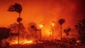 The Palisades Fire ravages a neighborhood amid high winds in the Pacific Palisades neighborhood of Los Angeles, Tuesday, Jan. 7, 2025. - Fox News