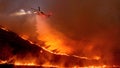 Water is dropped by helicopter on the Kenneth Fire in the West Hills section of Los Angeles, Thursday, Jan. 9, 2025. - Fox News