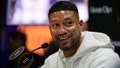 Notre Dame head coach Marcus Freeman talks during media day ahead of the College Football Playoff National Championship game Saturday, Jan. 18, 2025, in Atlanta. - Fox News