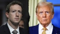 A side-by-side of Mark Zuckerberg and Donald Trump. - Fox News