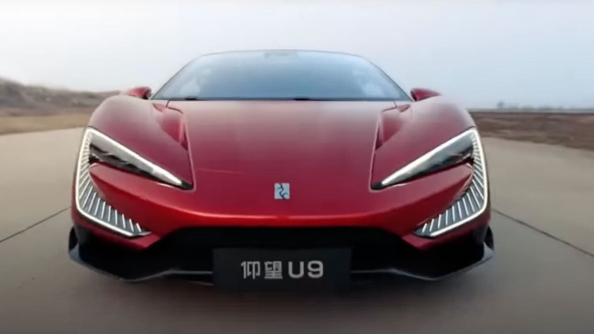 Chinese electric hypercar jumps over spikes, potholes while driving itself