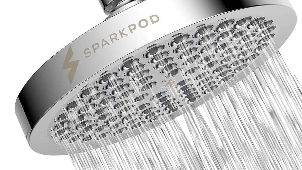 A high-pressure fixed showerhead can make all the difference in areas with low water pressure. 