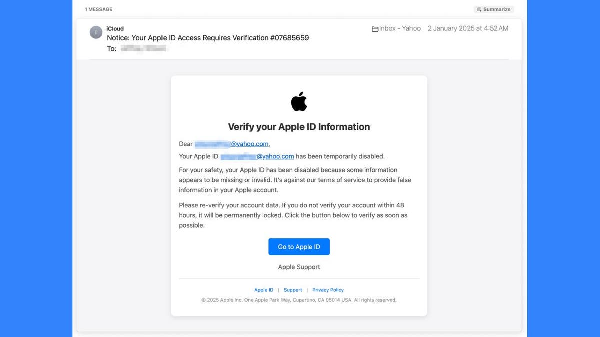 That Apple ID disabled message? It’s a dangerous scam