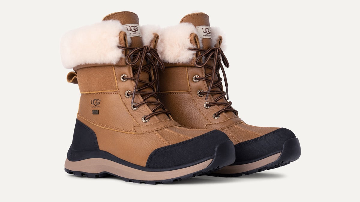 UGG boots combine premium leather with a vulcanized rubber sole for maximum grip and durability.?