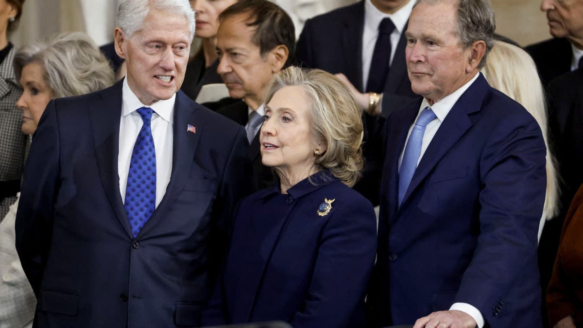 Bill Clinton y George Bush