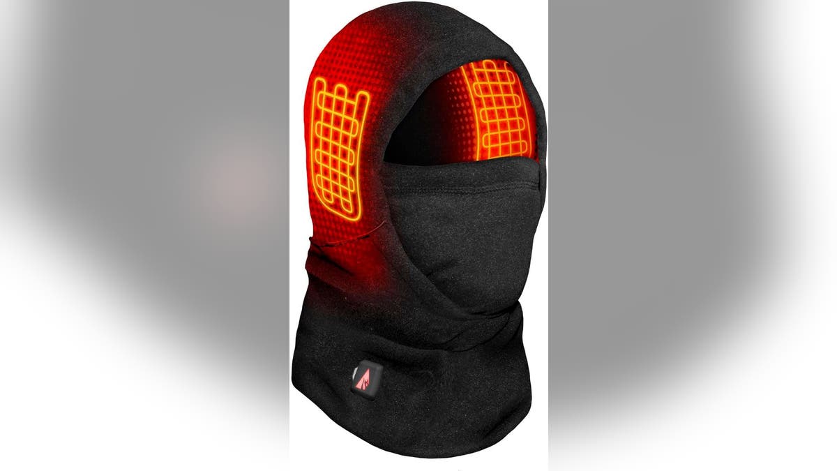 Heated balaclavas offer face and neck protection.