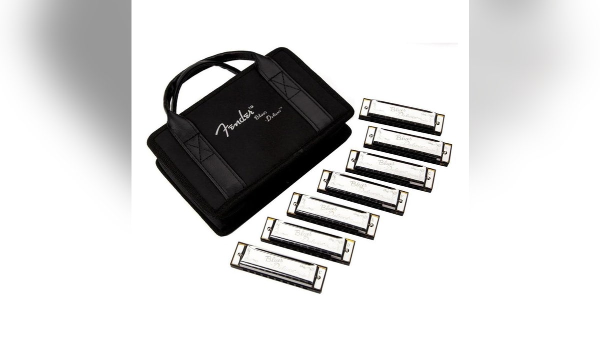 Have some fun with a harmonica set. 