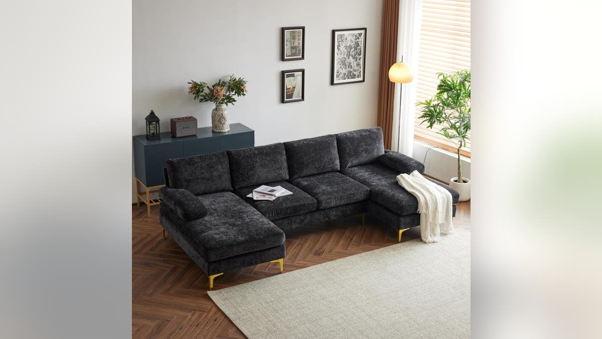 This sofa is durable, soft and the perfect size. 