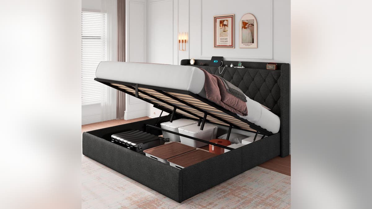 A great bed frame for storage and style. 