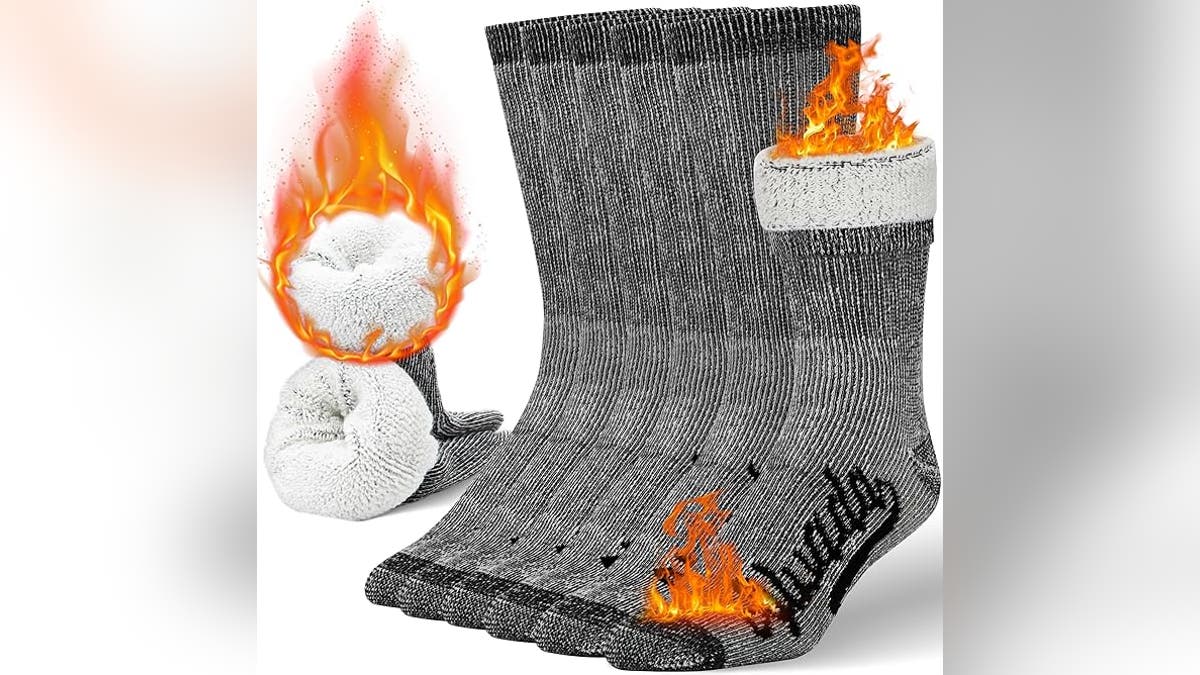 Wool socks are essential for warm feet.