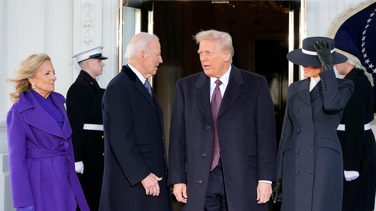 Bidens and Trumps connected  White House steps