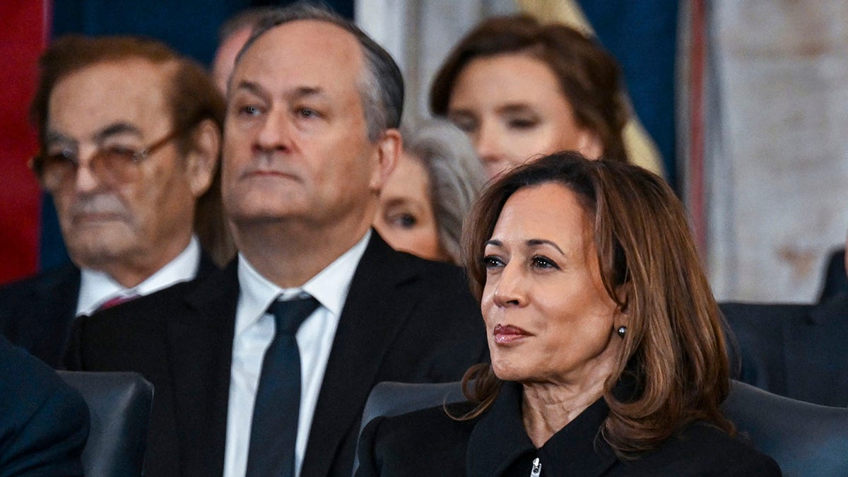 Kamala Harris and Doug Emhoff during Trump inauguration