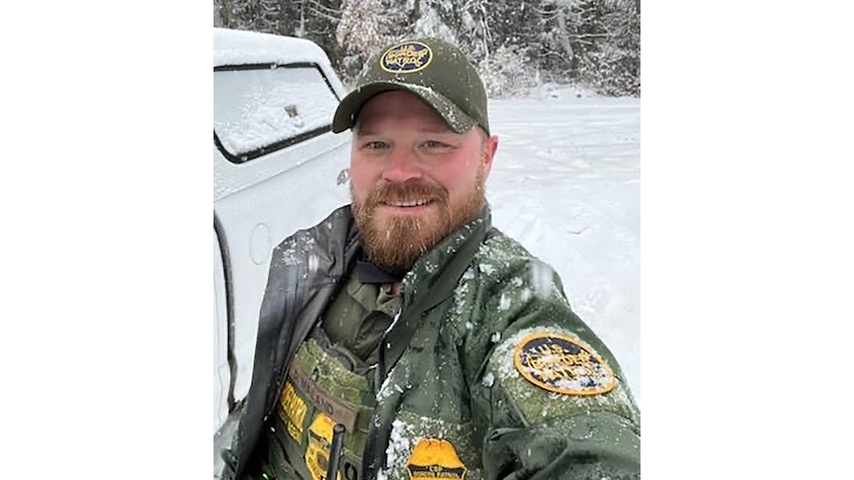 This unprecedented image shows the way to courtesy of Joan Maland, the border patrol agent, David Maland, who was killed Monday, January 20, 2025, after traffic stopped in Vermont.