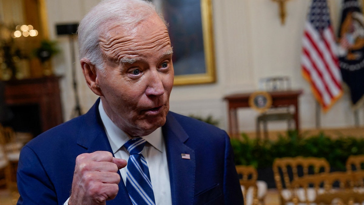 President Biden speaking to the press