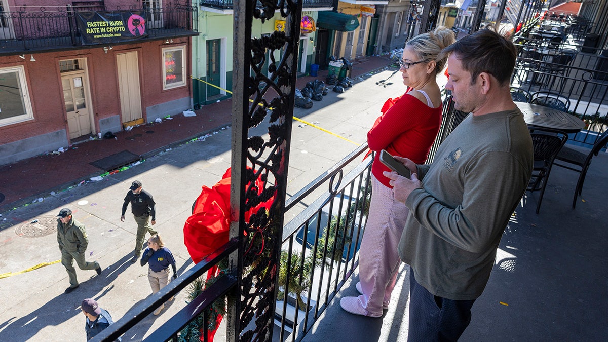 Bourbon Street revelers