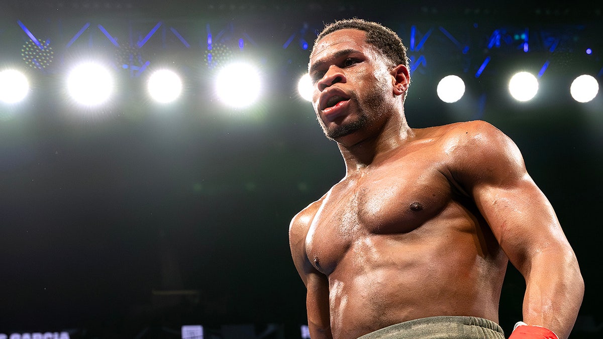 Devin Haney in the boxing ring