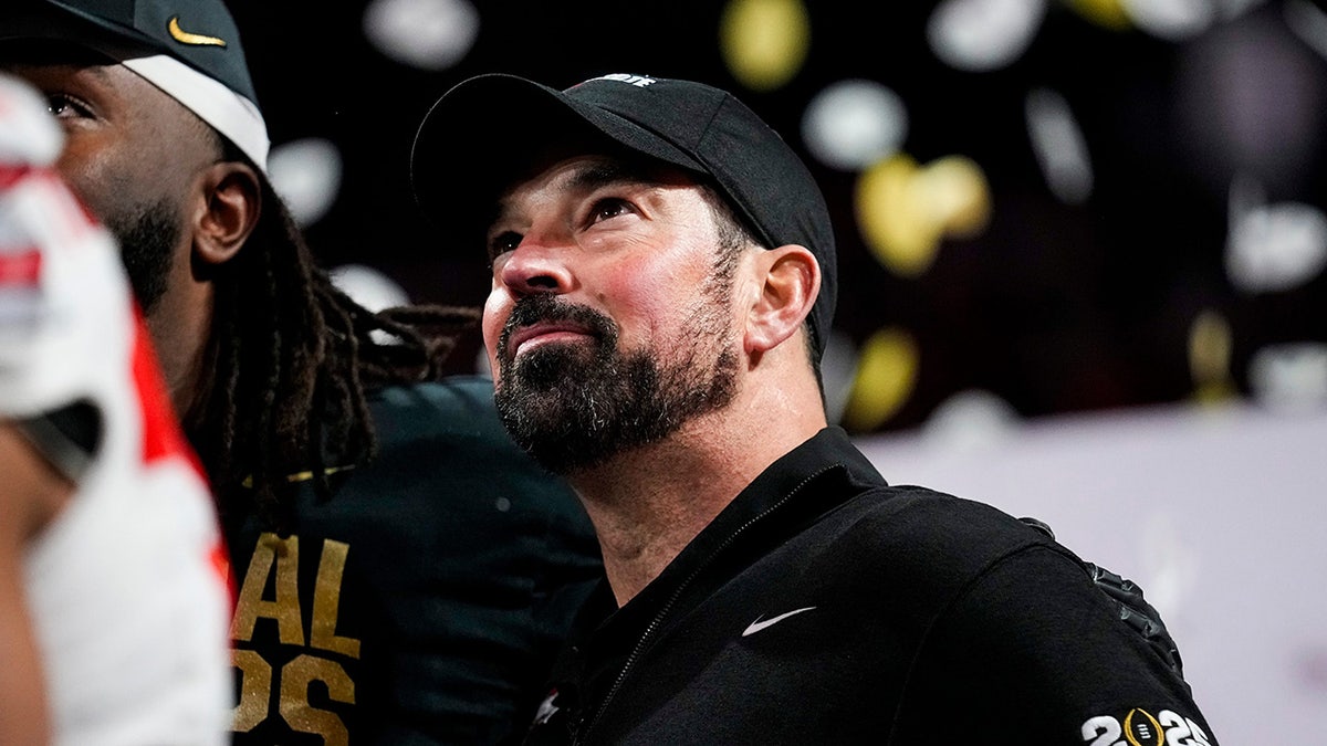 Ryan Day reacts after a game