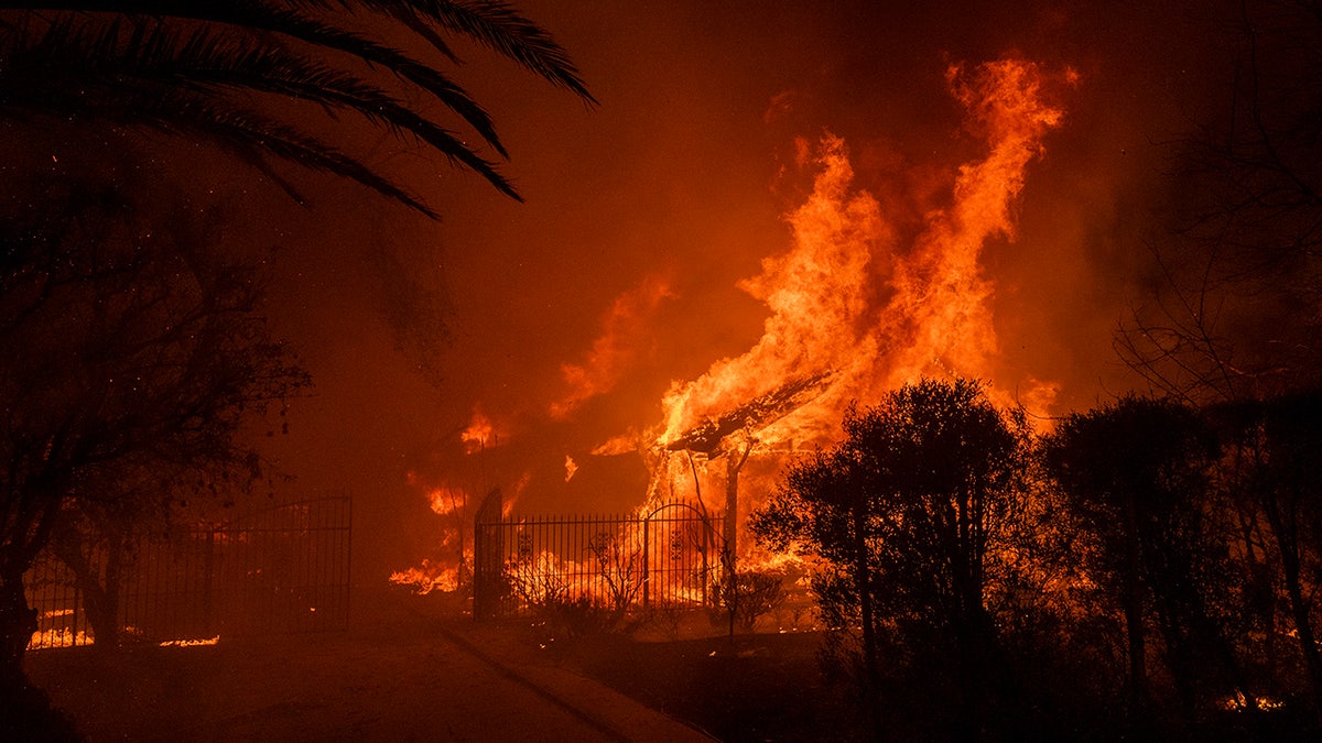 Eaton fire in California