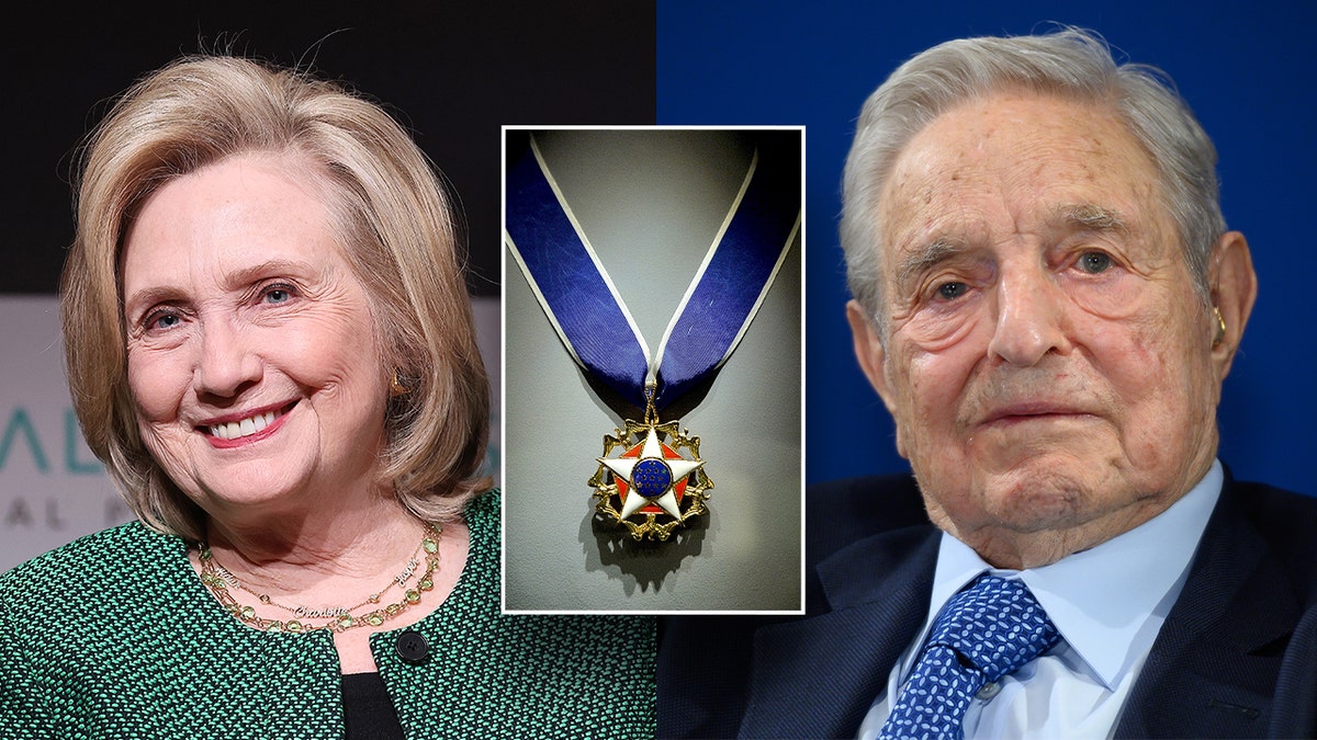 Media sosial meledak dalam kemarahan pada Sabtu pagi dengan berita bahwa Presiden Biden akan menganugerahkan Presidential Medal of Freedom kepada mantan Menteri Luar Negeri Hillary Clinton dan miliarder sayap kiri George Soros.