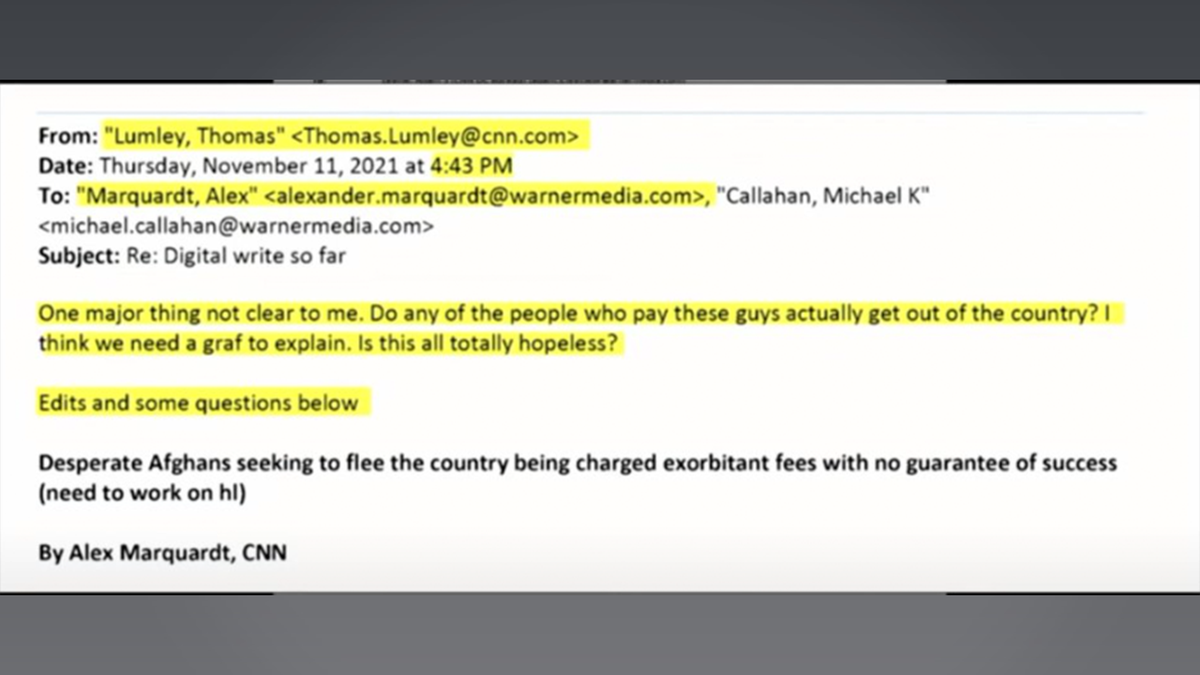 Thomas Lumley received a draft of the print article that was written by Marquardt and responded saying, "One major thing not clear to me. Do any of the people who pay these guys actually get out of the country? I think we need a graf to explain. Is it totally hopeless?" 