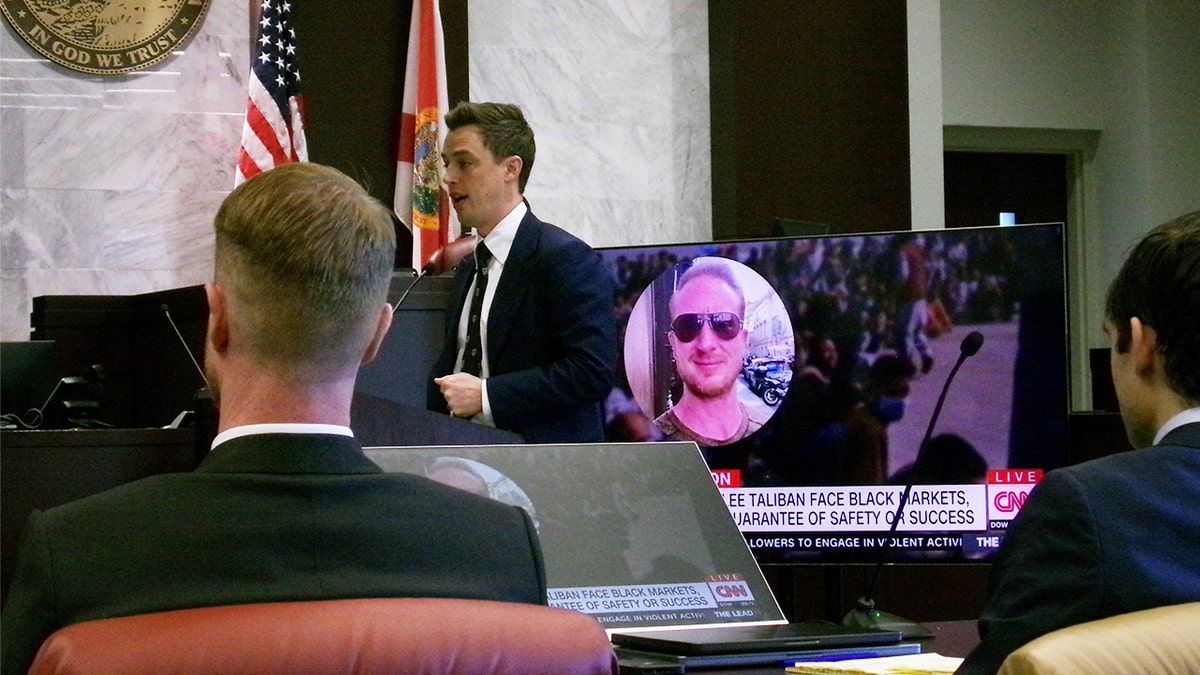 Attorney Kyle Roach of Zachary Young's legal team delivered opening statements Tuesday. 