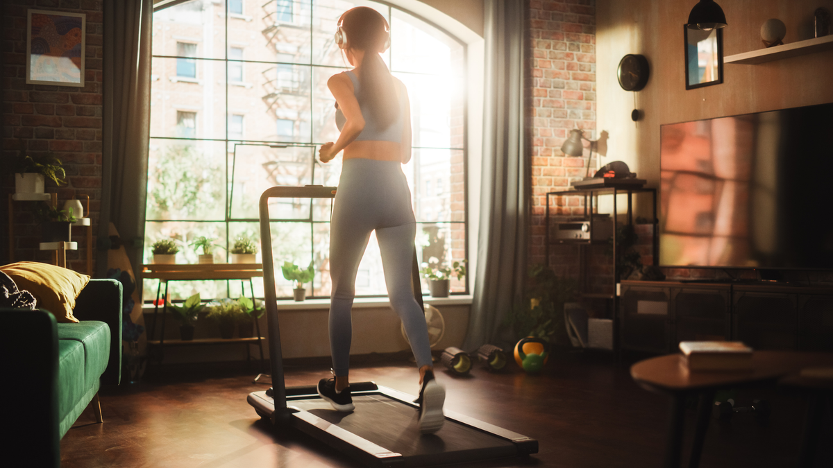 An at-home treadmill can keep your pace even when it's cold outside.