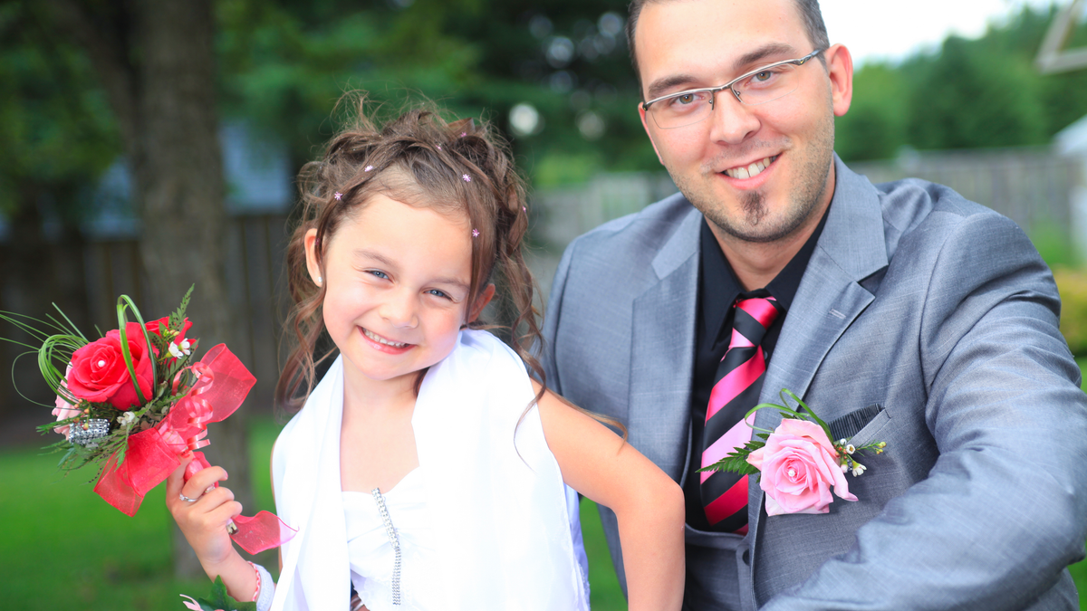 A corsage is the icing on the cake at a Little Sweetheart dance.