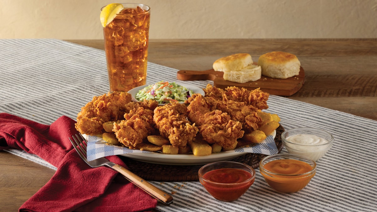 Cracker Barrel's Crispy Tender Dippers are pictured.