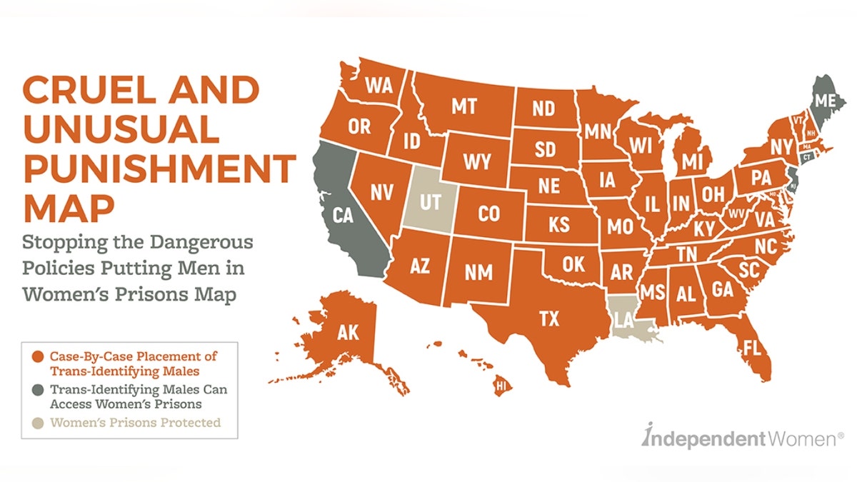 States that allow housing of trans-identifying inmates based on gender identity.