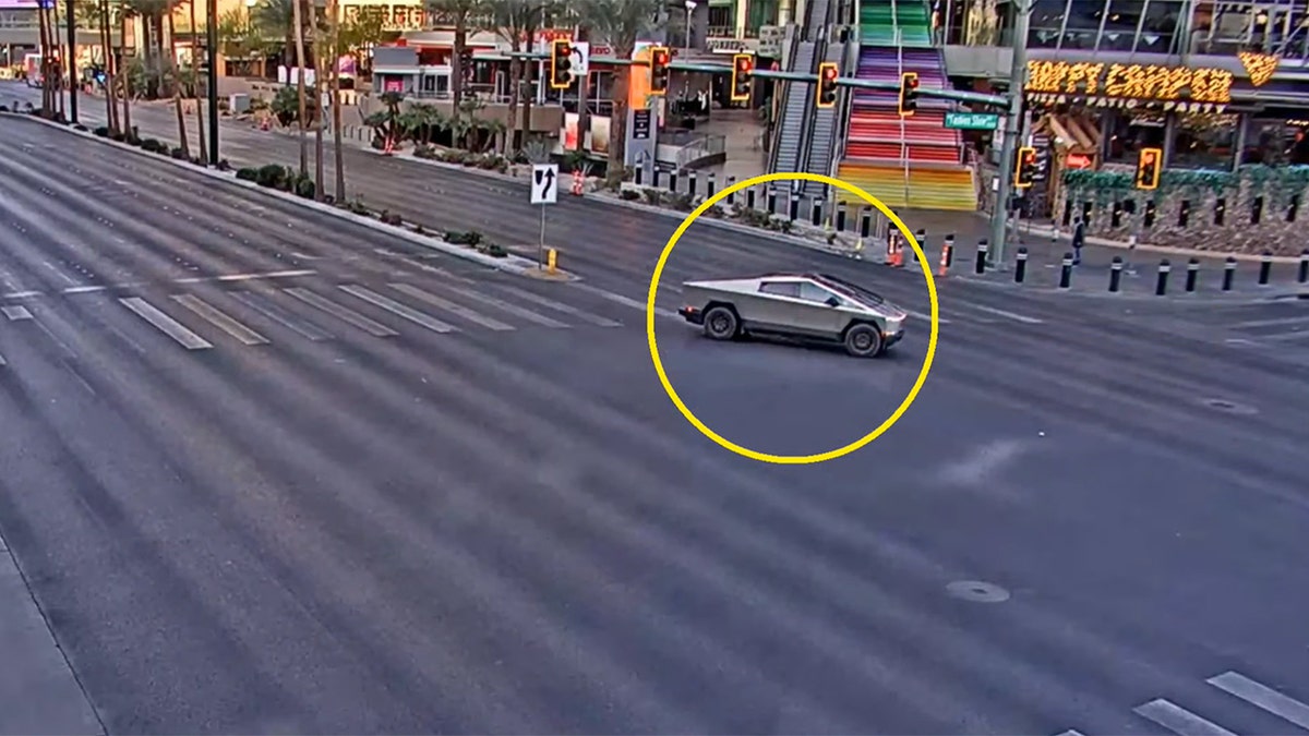 Cybertruck on the Las Vegas Strip