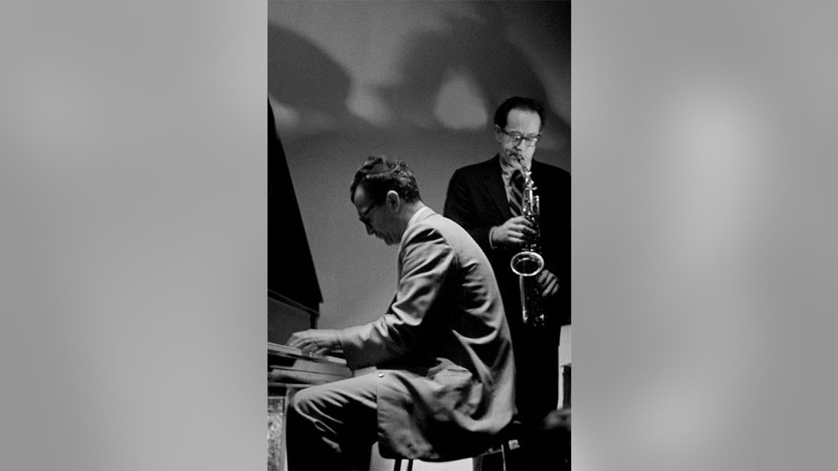 Dave Brubeck and Paul Desmond, in Kraków,1958. Photo courtesy Ryszard Horowitz.