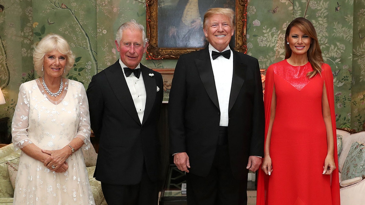 Donad Trump, King Charles, Queen Camilla, Malania Trump