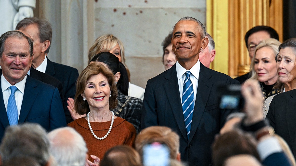 Former President George W. Bush, former Lady Lady Laura Bush and former President Barack Obama have arrived to take office as the 47th President of the United States
